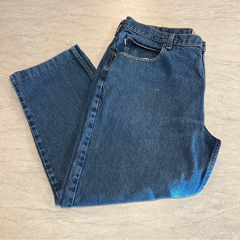 LL Bean Jeans 38x29 Blue Denim Natural Fit 100% Cotton RN 104731 - Picture 3 of 13
